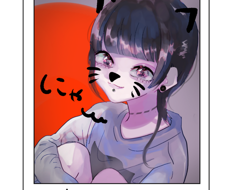 チェキ風イラスト制作いたします 二次創作でも 夢絵でも 創作でも受け付けます イラスト作成 ココナラ