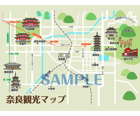 イラスト入り観光マップをお作りします 避難経路やイベント告知にも 見やすくかわいい広域マップです 建築 インテリア 図面デザイン ココナラ
