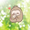 親子でナマケモノ