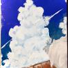 絵を描く亀