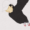 お絵描きランナーりか　完走記念イラスト