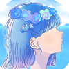 おとめ　青｜青春イラスト