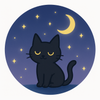 ゆらり夜猫