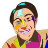 目を引く似顔絵KAZU