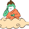 雲の上のカエル