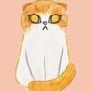 なづ　クレパス風猫イラスト