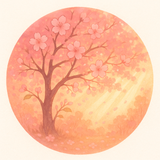 桜色の木漏れ日
