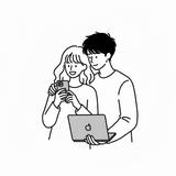 みな｜手書き線イラスト✨