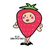 すっぱい苺〜手書き筆字のプライスカード