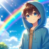 青色の空。心の力になる男の子。