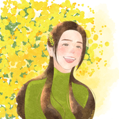 ひまり似顔絵イラスト