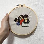 写真刺繍アートあさん