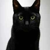 黒猫のぽん