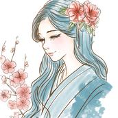 白雪舞花