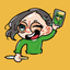 似顔絵スタンド　レオくん