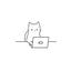 ねこの前足