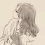 みりん（線画で似顔絵【結婚式 ・名刺】）
