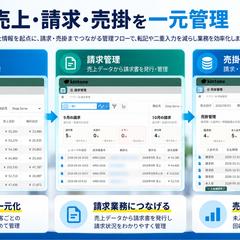 売上・請求・売掛を一元管理