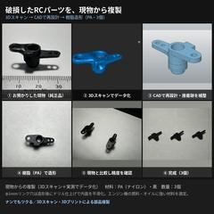 破損したRC部品を現物から複製｜3Dスキャンで再現・樹脂製作