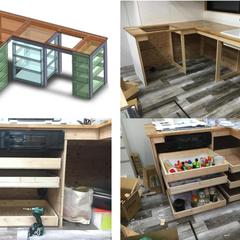 L型システムキッチン