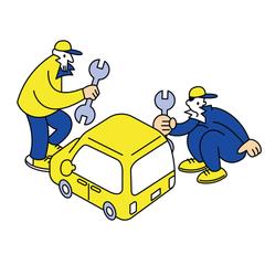 車の修理