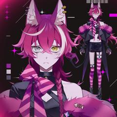 Vtuberモデル　モチーフチェシャ猫　ぬる！様