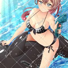 スパナS87様 水着イラスト