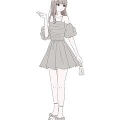 シンプル仕上げな女性サンプル①