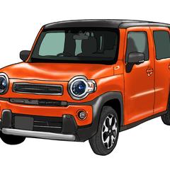 軽自動車　オレンジ