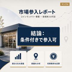 その事業やるべきか調べて結論まで【サンプル例】
