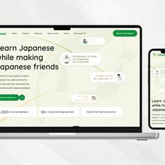 日本語学習コミュニティ LPのコーディングを担当
