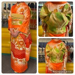 古典柄振袖ふくら雀