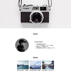 HTML/CSSで制作したプロフィールサイト