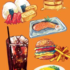 オリジナル：食べ物イラスト
