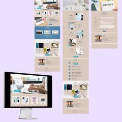 女性向けサービスのWebサイト（HP）デザイン/Figma