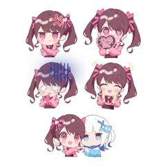 デフォルメイラスト（表情バリエーション）