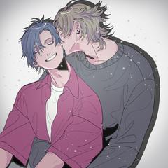 2キャラクターの関係を感じさせるイラストデザイン