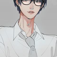 お写真から似顔絵作成