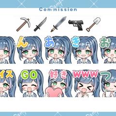 配信用スタンプとバッジ