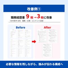 50代女性｜職務経歴書9枚→3枚｜40代・50代転職サポート