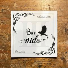 Bar nido様 3周年記念ステッカー