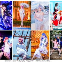 コスプレ写真撮影、編集