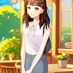 可愛い女性キャラ描いてます