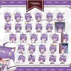猫本にゃこさんのワンコメ用イラストです