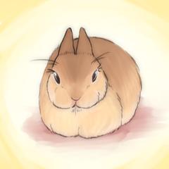似顔絵風のうさぎ