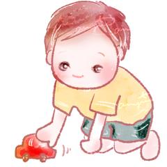優しいテイストのイラスト 幼児 子供 遊び 