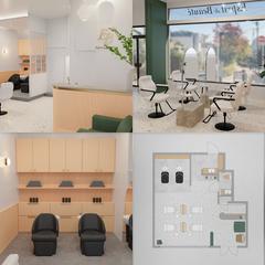 美容室の空間・ロゴデザイン