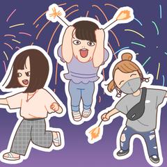 写真のステッカーかきおこし