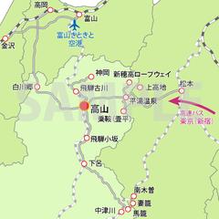 岐阜県高山市への案内図の作成