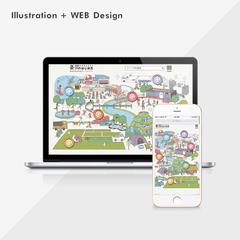 イラストとWEBデザインの制作